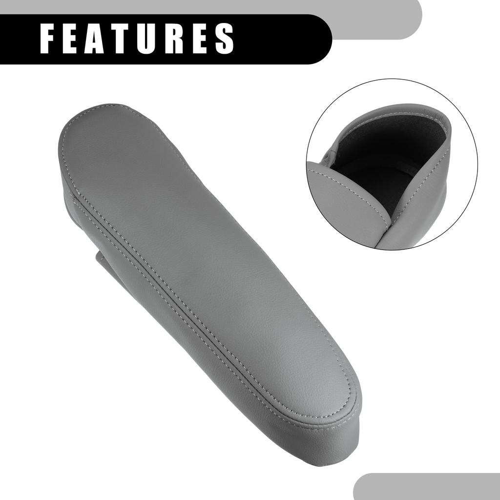 Partuto Center Console Seat Armrest Cover - Car Passenger Armrest Lid Storage Cover Trim