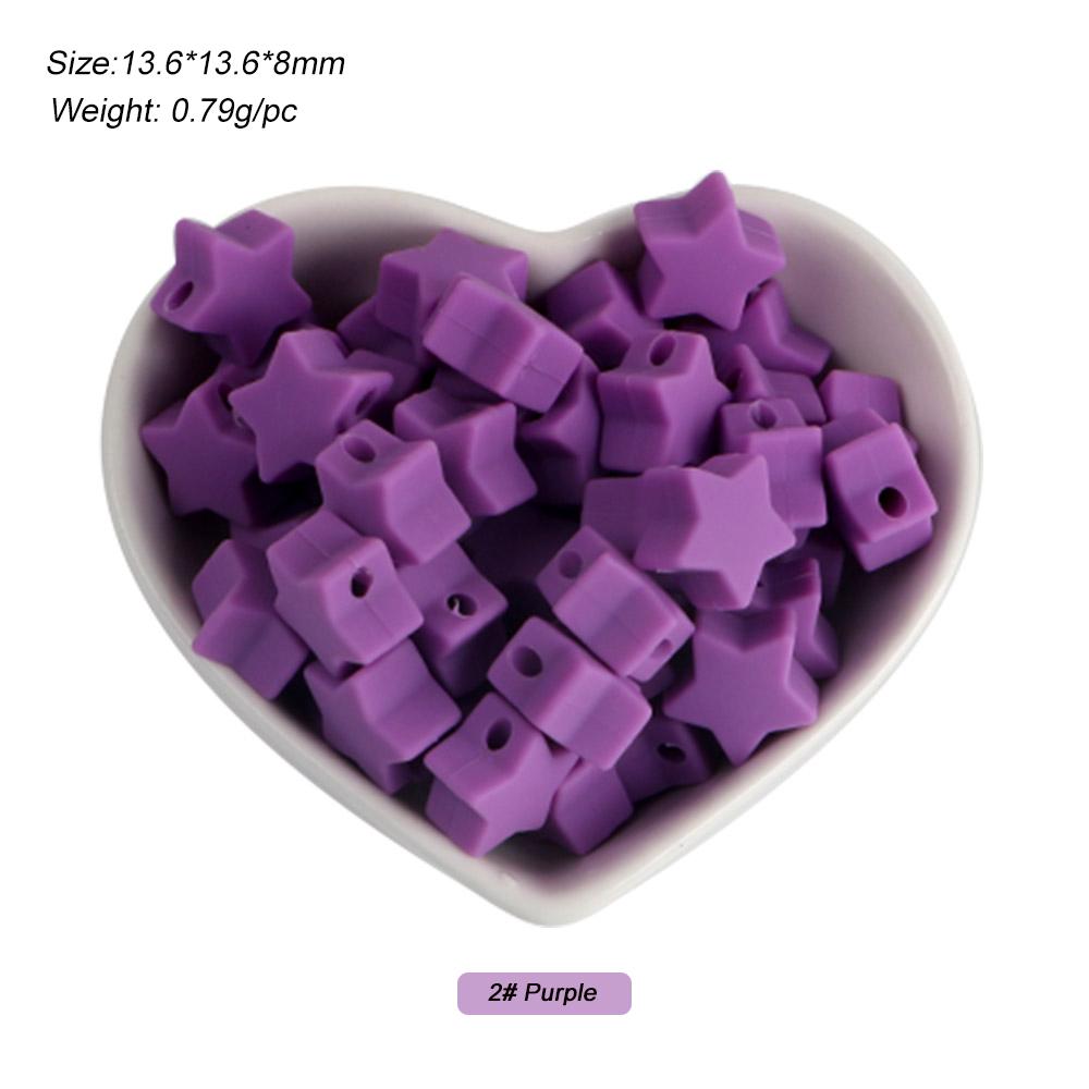 

Kovict 35pcs Silicone Beads Mini Star/Heart/Crown Bulk Bead For Jewelry Making DIY Pacifier Chain Necklace KeyChain Accessories