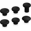 eXtremeRate 6 In 1 Metal Replacement Thumbsticks for Xbox Elite Series 2 Controller, Metallic Black Swappable Magnetic Analog Stick Joystick Caps for