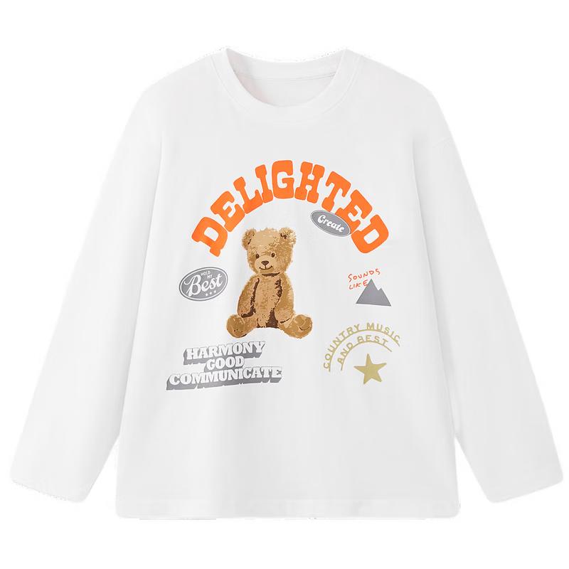 

MQD Boys Academy Cartoon Letter Long-Sleeve T-Shirt 130