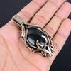 Black Onyx Jewelry,  999 Copper Wire Wrapped Pendant Handmade Gemstone Jewelry, Gifts For Wife Brand New Pendant