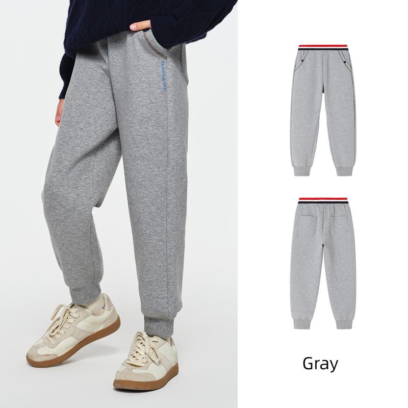 Navigare Italy Boys  Knit Jogger Sweatpants for Older Children, Spring and Autumn Pants Casual Flat Knitting Machine-Hua Hui 130