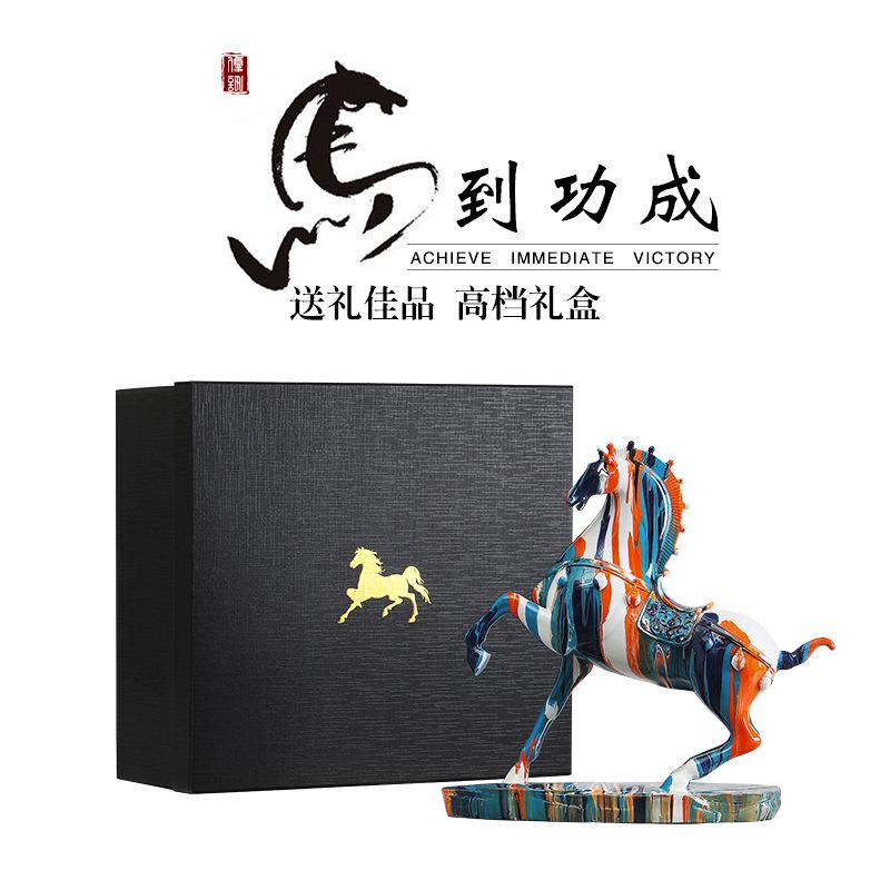Large Luxury Horse Figurine Modern Creative Home Decor for Living Room TV Cabinet Entryway Elegant Housewarming Gift