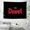 Duvel Bier Anime Wandteppich Hippie Blume Wandteppiche Schlafsaal Dekor Wandbehang Heimdekor