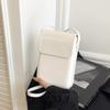 Korean Square Phone Bag Solid color Crossbody Bags Portable Flap Shoulder Purse  Ladie