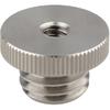 CAMVATE 1/4"-20 to 5/8"-11 Threaded Screw Adapter for Tripod Laser Level Bosch Adapter(Stainless Steel 304) - 1468