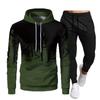 Mens Casual Sport Hoodie Pants Set 3D Printed Long Sleeve Top Joggers Outfit