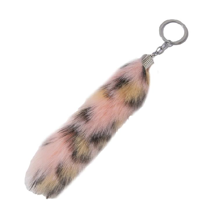 

5.9Inch Plush Tail Charm Keychain Purse Bag Charm Keychain Decorations Keyring Pendant Keyring Accessory 1