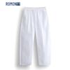 Romon Men's Chinese Style Cotton Linen Casual Pants