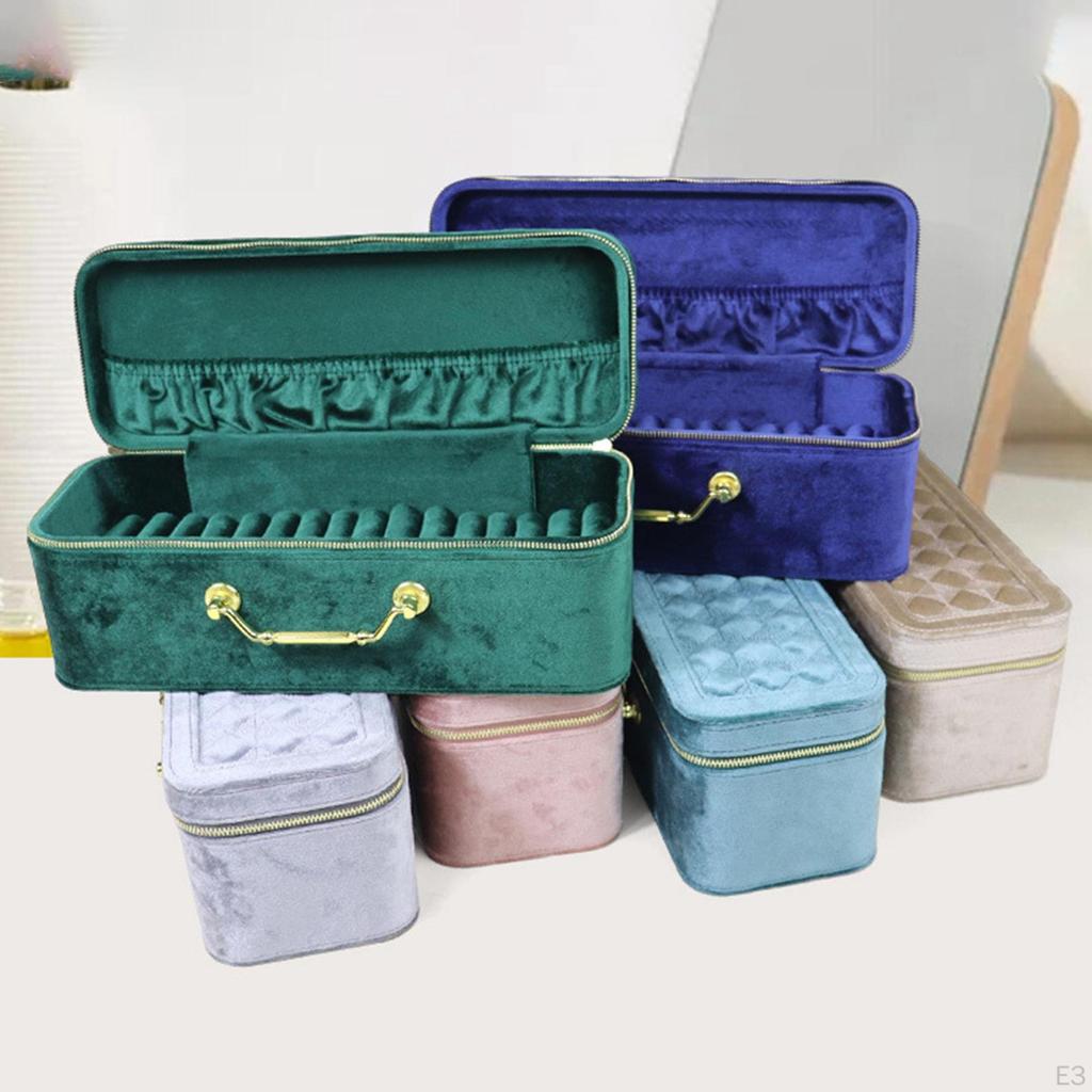 Bangle Box Bracelet Necklace Jewelry Display Tray Case Dustproof Portable