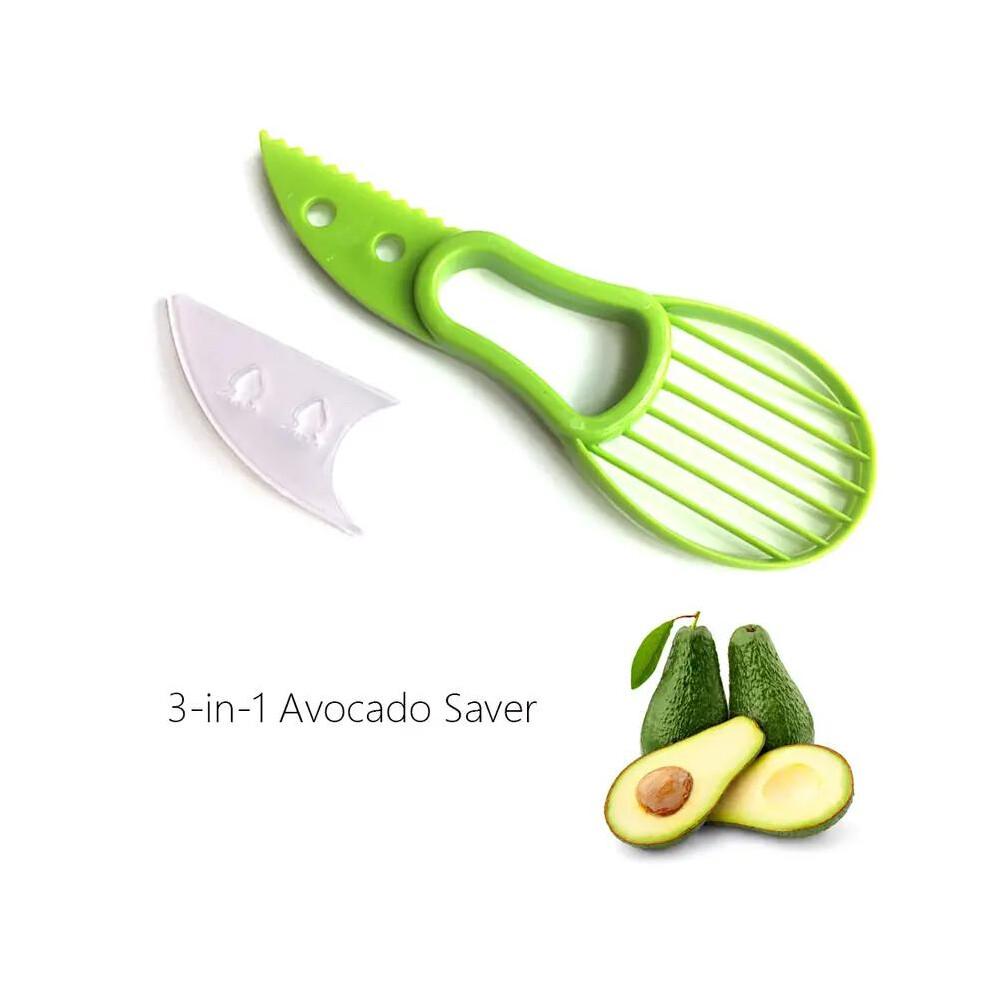 1pcs, 3-in-1 Avocado Slicer Shea Corer Butter Fruit Peeler Cutter Pulp Separator Plastic Knife Kitchen Vegetable Tools Home Accessory