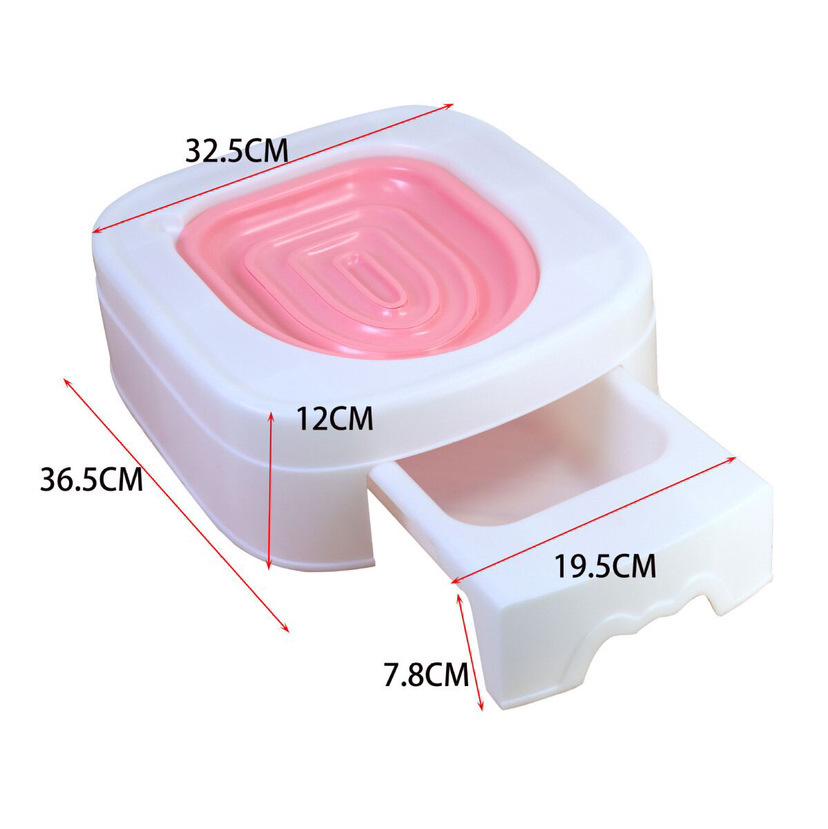 Upgraded Reusable Detachable Cat Toilet Training Litter Box System