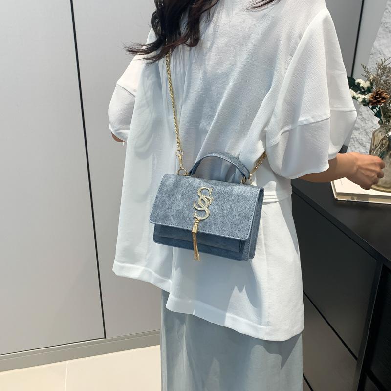 Schultertasche Einfache Freizeittasche für Damen Im Sommer Neue Mode und Schön Trendige Retro Crossbody Kleine Quadratische Tasche