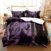 Wraith Shadow Spirit Foggy Ruin Black Thorn Blood Moon Skeleton Ghost Duvet Cover + 2 Pillowcases Gothic Fans 3pcs Bedding Set