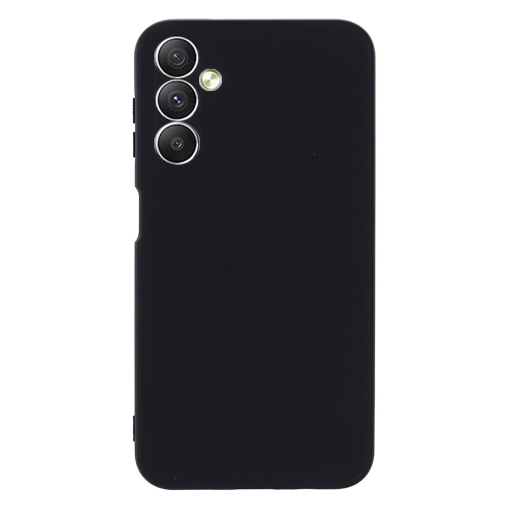For Samsung Galaxy M14 5G Liquid Silicone Phone Case Soft Lining Shockproof Protective Cover with Strap