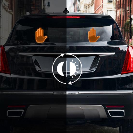 Road Rage Hand Lights LED Sign for Car Light Up Middle Finger for Cars