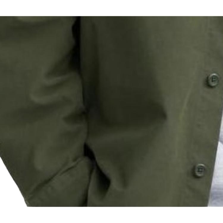 UNIQLO Solid Color Loose Fit Lightweight Work Shirt Unisex shirts Olive 462092-56