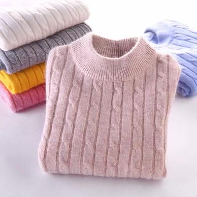 Kinder Kaschmir Pullover: Dicker Strickpullover für Jungen und Mädchen für Herbst und Winter