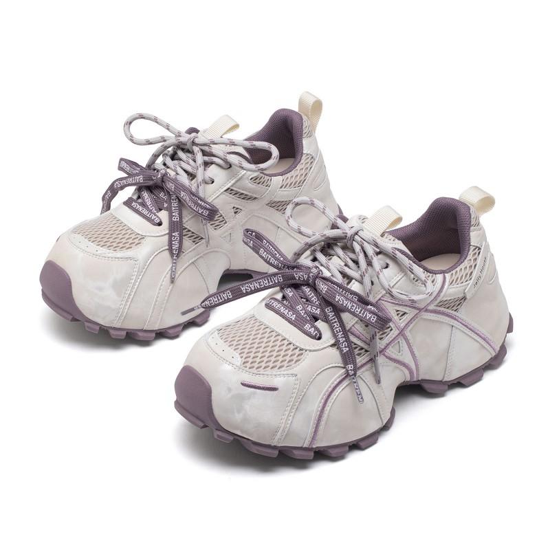Womens Chunky Sneakers Platform Shoes Breathable Lightweight Comfortable Retro Casual Walking