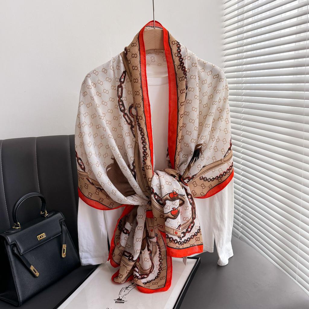 Xiaomi autum shawl outer fashionspring & fall scarf women's cotton and linen dual-use easiest for match thin winter silk scarf long gauze scarf