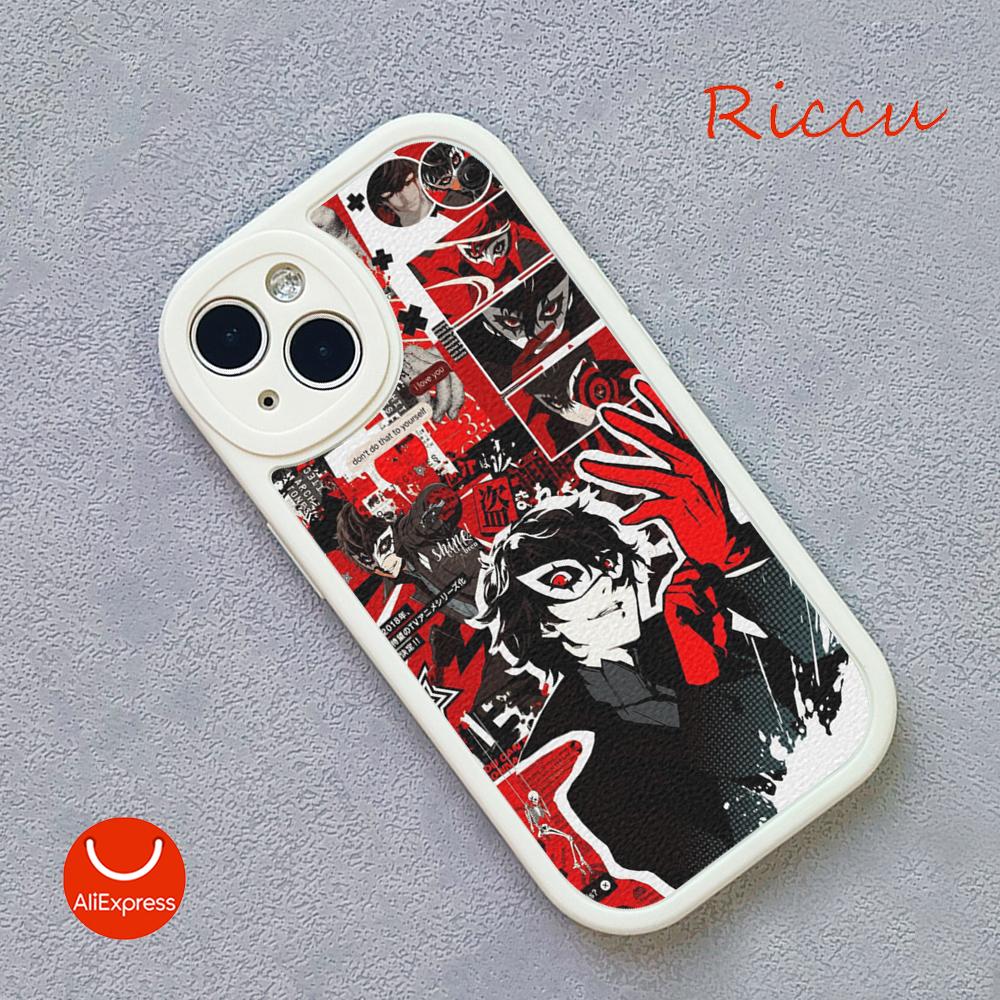For Iphone Persona 5 Phone Case for Iphone 14 13 11 12 Pro MAX 13 12 MiNi 7 8 plus iphone 14 XS XR Lambskin Protective Covers