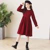 Stylish Red Spring and Autumn Dress for Girls - New Year's Collection