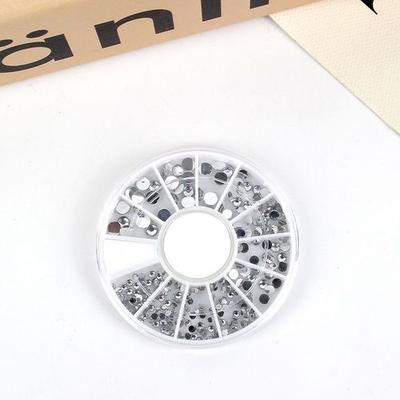 Decoparts Silver Cubic FANKK-2067-Nail Art Material X (2 Pieces)