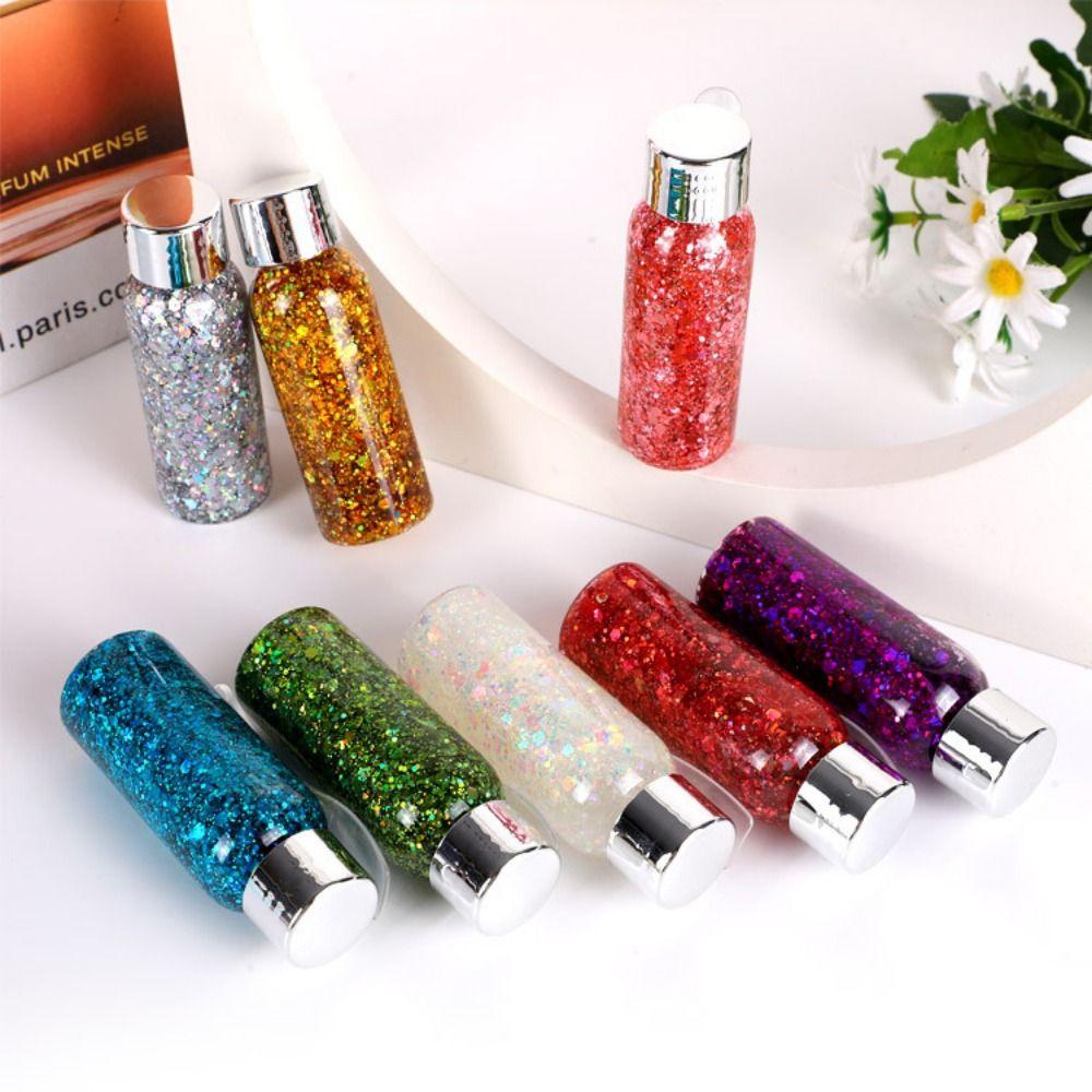 Gel, Sequins Face & Body Glitters Nail Hair Face Body Decoration Art Sequins Gel  Hair Decoration