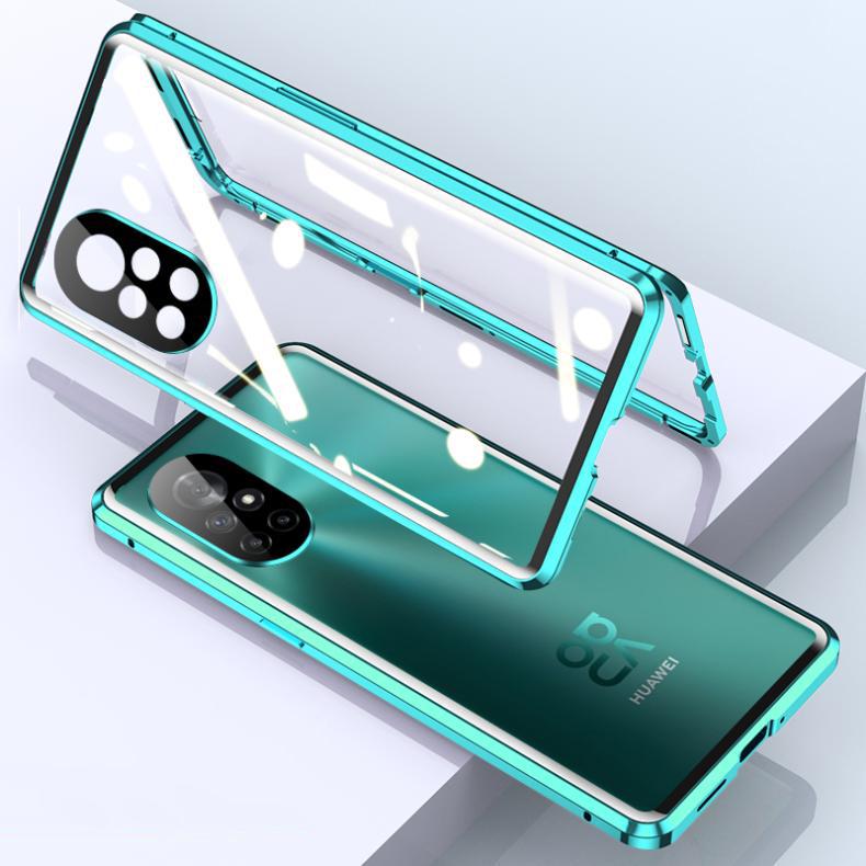 360 Double Sided Magnetic Glass Case For Huawei Nova 6 SE 7i 7 Pro 8 9 SE Cover Nova 11 9 10 12 Pro With Camera Lens Protection