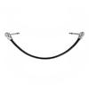15cm/ 6in 30cm Guitar Effect Pedal Instrument Patch Cable 1/4" Silver Right-angle Plug Black PVC Jacket, 6-Pack
