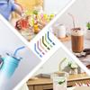 12 Pcs Silicone Straw Tips with Bottom Sleeve Reble Silicone Tips for Metal Straws Food Grade Rubber Straw Tips Flex Elbow Straw Covers for Stanley