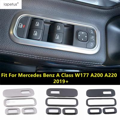 Auto Fensterheber Glas Schalter Knopf Panel Rahmen Dekoration Abdeckung Zierleiste Zubehör für Benz A-Klasse W177 A200 A220 - 2024
