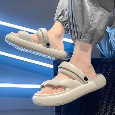 Scarpa da Uomo Estiva Sandali con Zeppa da Spiaggia Prezzo Basso Zoccoli 2025 Tendenza Alta Qualità Originale PVC Divertente Y2k Pantofola da Uomo