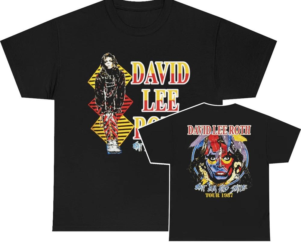 David Lee Roth 1987 Eat Em And Smile Tour Shirt Double SidedTshirt Unisex T-Shirt S