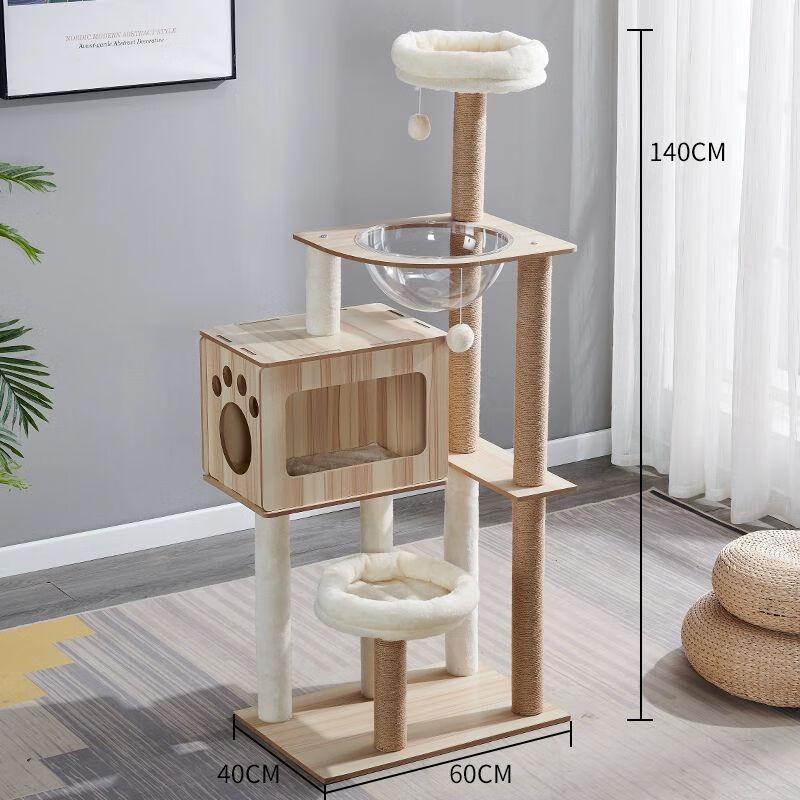 Cat Tree Condo with Space Capsule