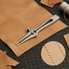 Adjustable Spacing Leather Perforate High Carbon Stainless Steel Leatherworking Tool for DIY Hobbyists