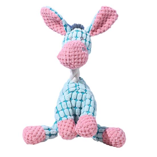 2Pcs Dogs Plush Toys Indestructible Dog Toys Interactive Squeaky Stuffed Animals for Aggressive Chewers Small Medium Large Breeds Puppy Teething Toy