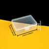 10pcs Multi-Purpose Clear Storage Box with Lid - Durable Plastic Organizer for Stationery and Office Supplies