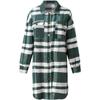 Women's Brushed Plaid Shirts Long Sleeve Flannel Lapel Button Down Pocketed Shacket Jacket Coats