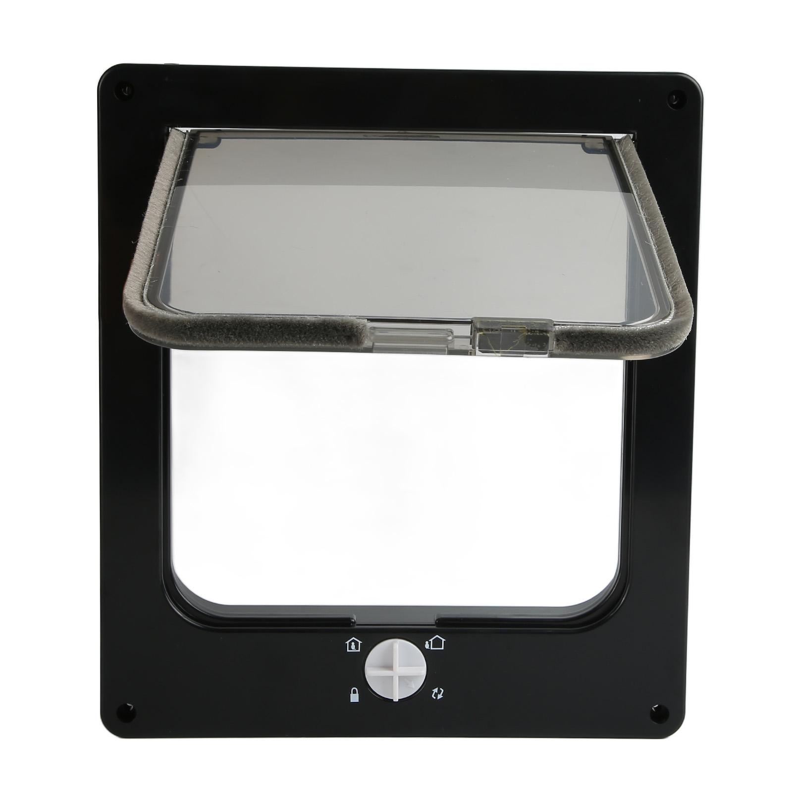 

Pet Door Wearproof Automatic Window Closure Function Cat Interior Door for All Standard Interior Doors Black XL XL чорний