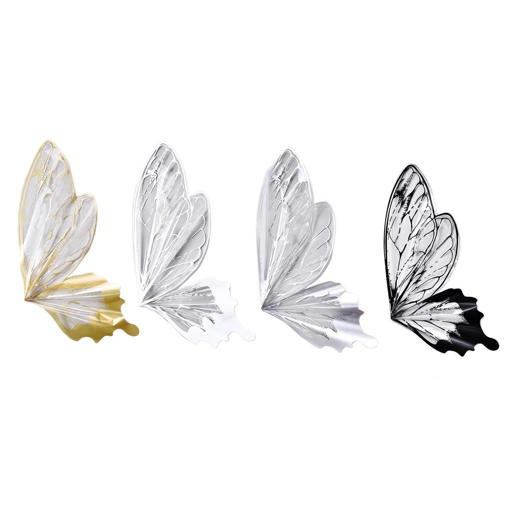 Pack Of 40 Butterfly Pattern Wrapping Paper Sheets Stylish Flowers Packaging Paper Wedding Birthday Party Supplies