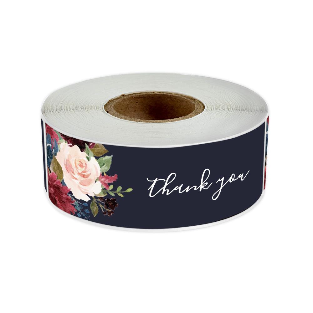 

120 Pcs/Pack Thank You For Your Order Stickers 3x1 Inch Rectangle Labels For Small Business Handmade Decor Kraft Paper Stickers