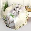 1pc Easter Bunny Automatic Folding Umbrella, 8 Ribs Iron Frame, Suitable for Outdoor Travel and Daily Use Yy251120259