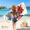 Naruto Printed Swim Towel, Portable Water Absorbent Towel for Beach Camping Daily Bathroom Use