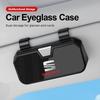 Car Sunglasses Clip Card Ticket Holder Stand Fastener Sun Visor For Leon 5f Ibiza 6l 6j Leon 1p Cushion Altea Xl Leon Mk