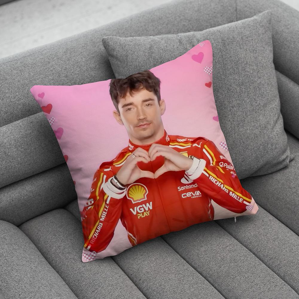 F1 16 CCharles LLeclerc Pillow Case Soft Cushion Cases for Farmhouse Sofa Decor Home Decorations and Protector