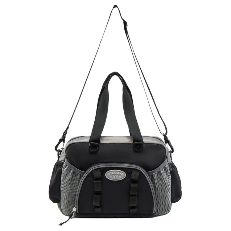 Li Ning Takasha, Collaboration Nylon Shoulder Bag, Crossbody Bag, Handbag Women s Black ABDV136-2