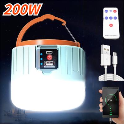 Tragbare Laternen 3 Modi Solar-LED-Campinglicht USB wiederaufladbare Glühbirne Outdoor wasserdichte Zeltlampe Notlichter Taschenlampe