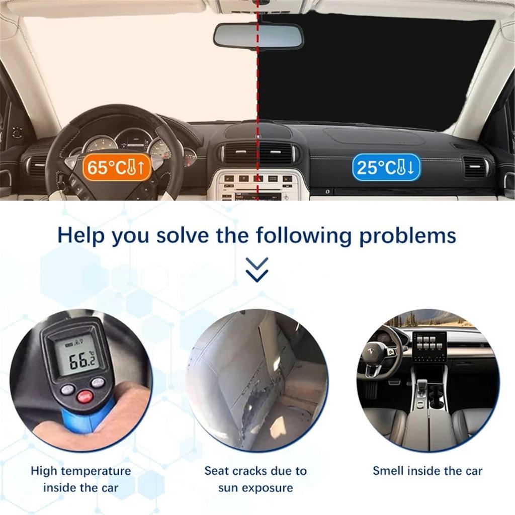 Car Windshield Sun Shade Volvo EX30 Summer Sun Shade Protector Foldable Protective Accessories