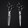 6.0" Naipusen Professional Hairdressing Scissors Set: Notch, Barber, Straight, Bangs, and Thinning Shears.